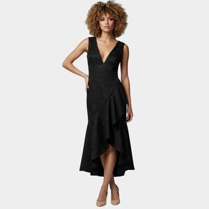 ML Monique Lhuillier Size XS, Black High Low Dress